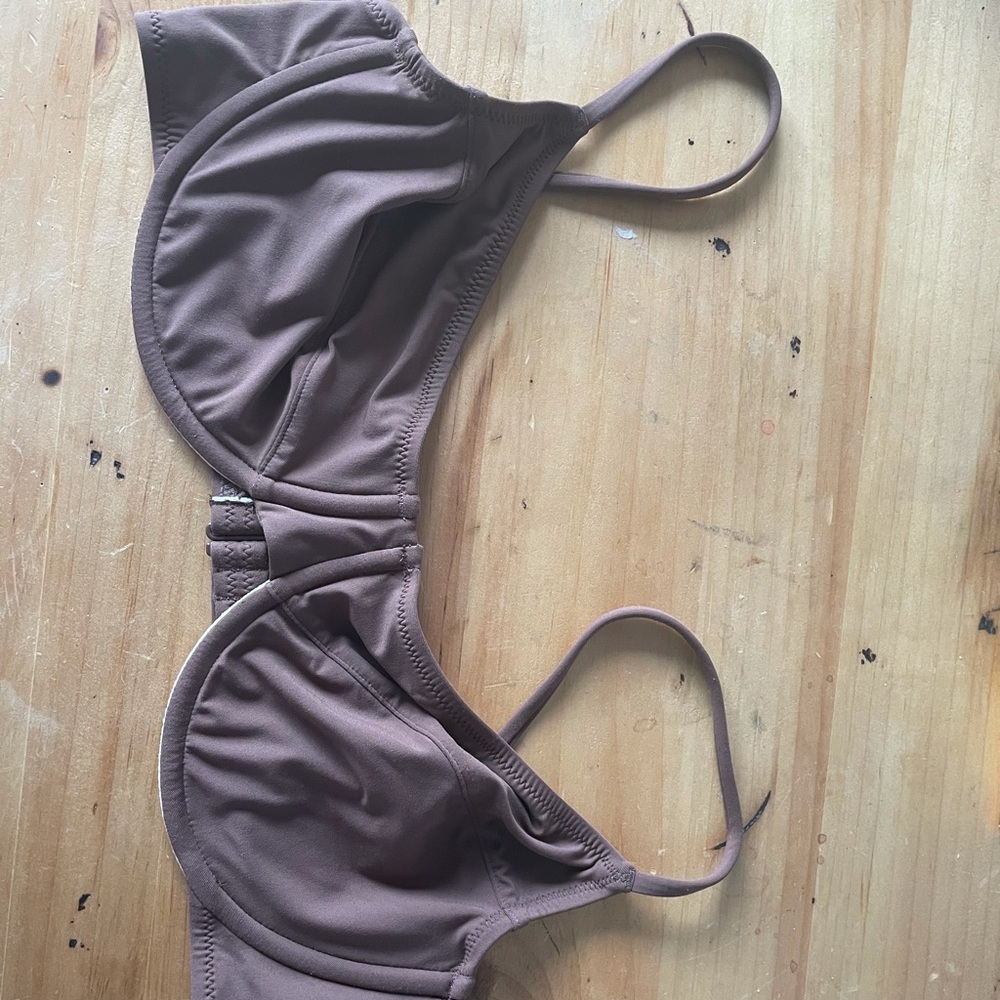 Jcrew 1993 underwire bikini top- brown